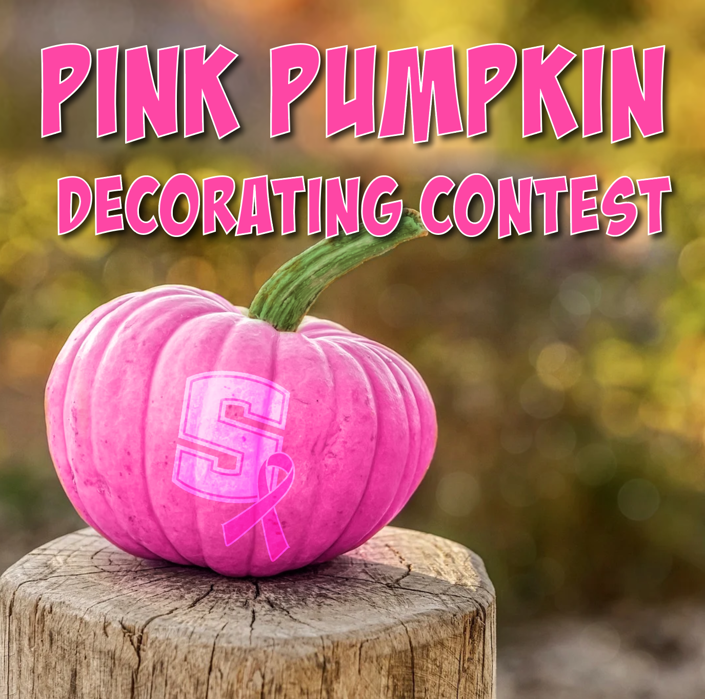 Pink Pumpkin Decorating Contest 